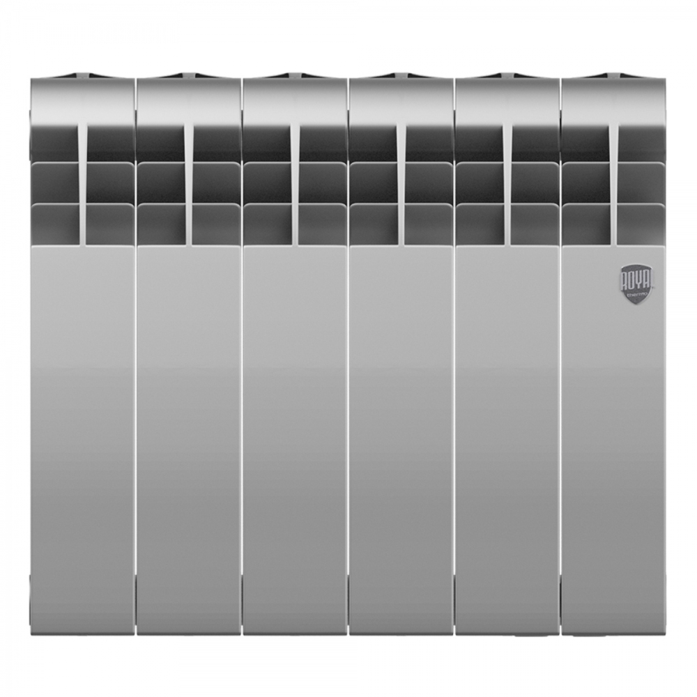 Биметаллический радиатор Royal Thermo Biliner 350 Silver Satin / 6 секций