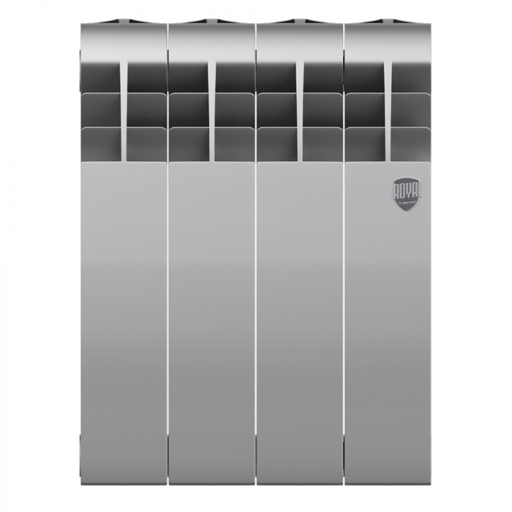 Биметаллический радиатор Royal Thermo Biliner 350 Silver Satin / 4 секции